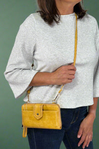 Abby Smartphone Wallet Crossbody - Mustard