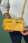 Abby Smartphone Wallet Crossbody - Mustard