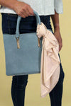 Honeybelle Square Solid Scarf - Tan