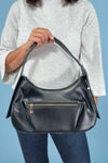 Ojai Crescent Shoulder Bag - Black