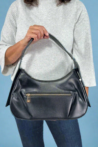 Ojai Crescent Shoulder Bag - Black