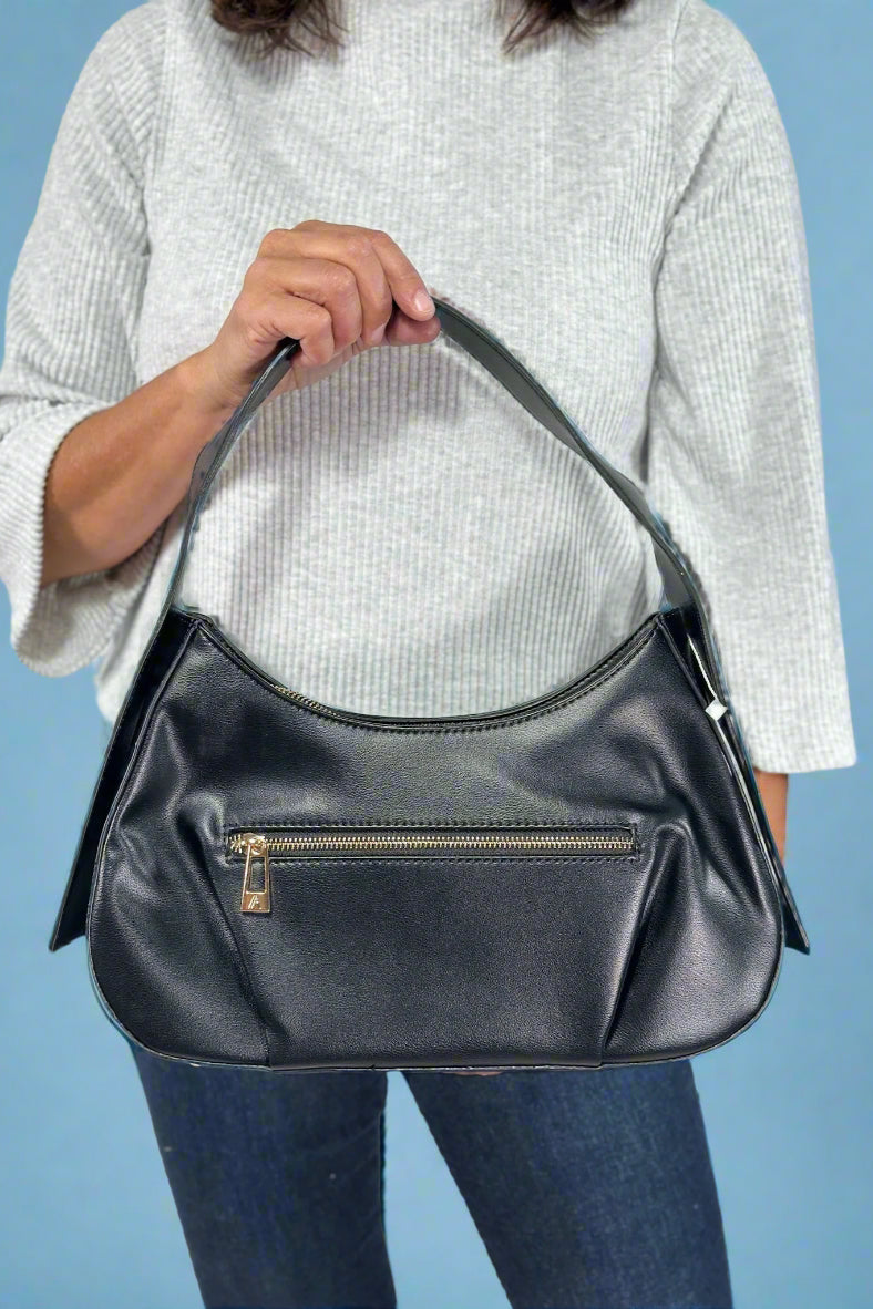 Ojai Crescent Shoulder Bag - Black