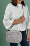 Dana Textured Crossbody - Grey