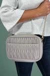 Dana Textured Crossbody - Grey