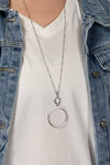 Seashell Clover Necklace - Silver