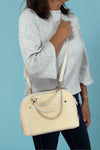Zana Straw Satchel / Crossbody Cream