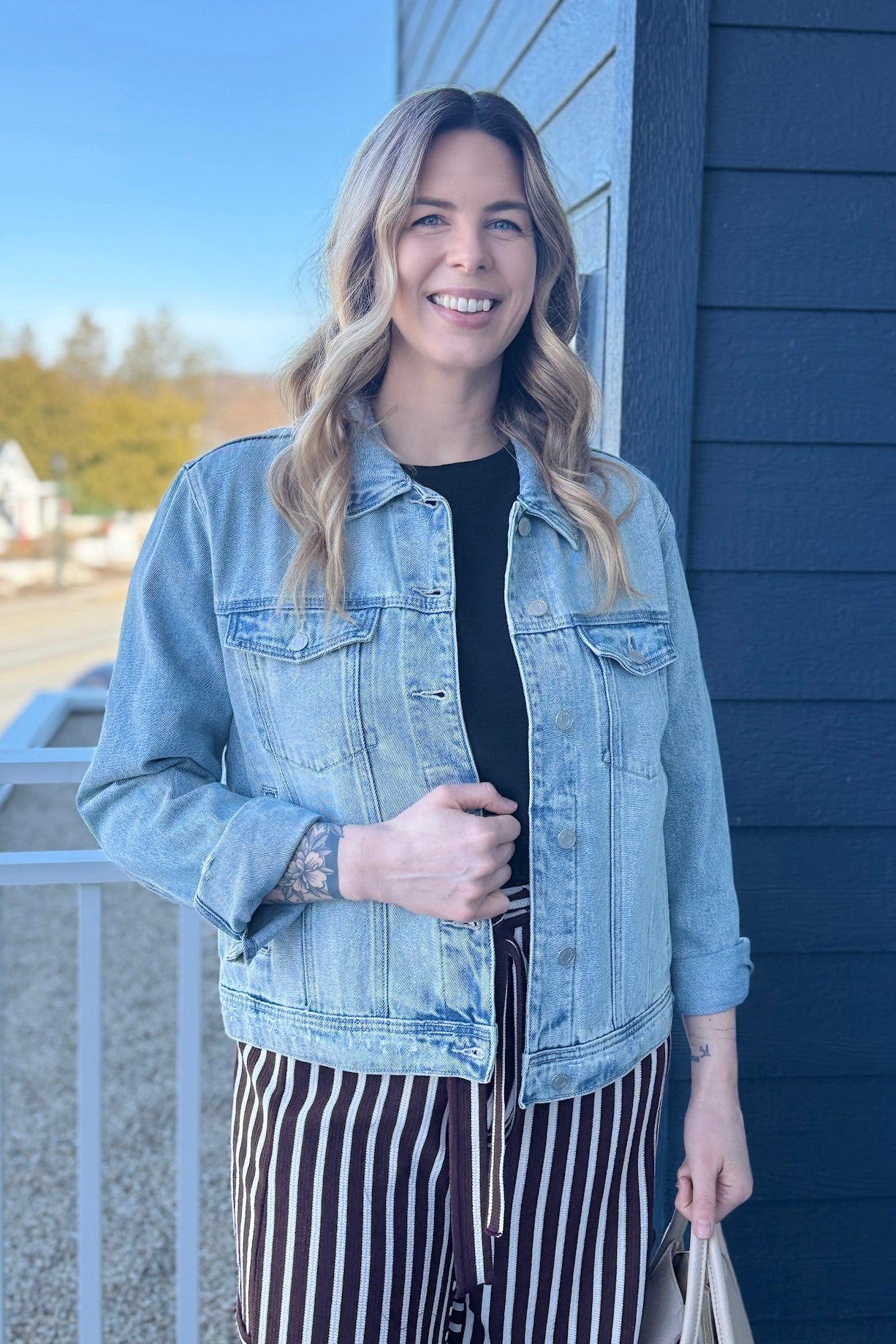 Mid-Length Classic Denim Jacket