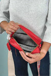 Boho Guitar Strap Crossbody - Red