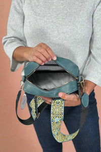 Boho Guitar Strap Crossbody - Denim