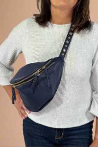 Nova Studded Sling Bag / Crossbody - Navy