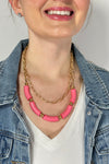 Holly Necklace - Pink