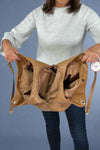 Three Compartment Tote - Brown
