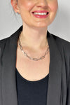 Thick Link Chain Necklace - Silver