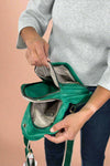 Wylie Triple Zip Sling Bag - Kelly Green