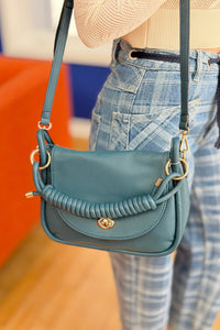 Effie Messenger Satchel Bag - Blue