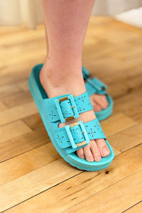 Grand Cayman Sandal - Aqua