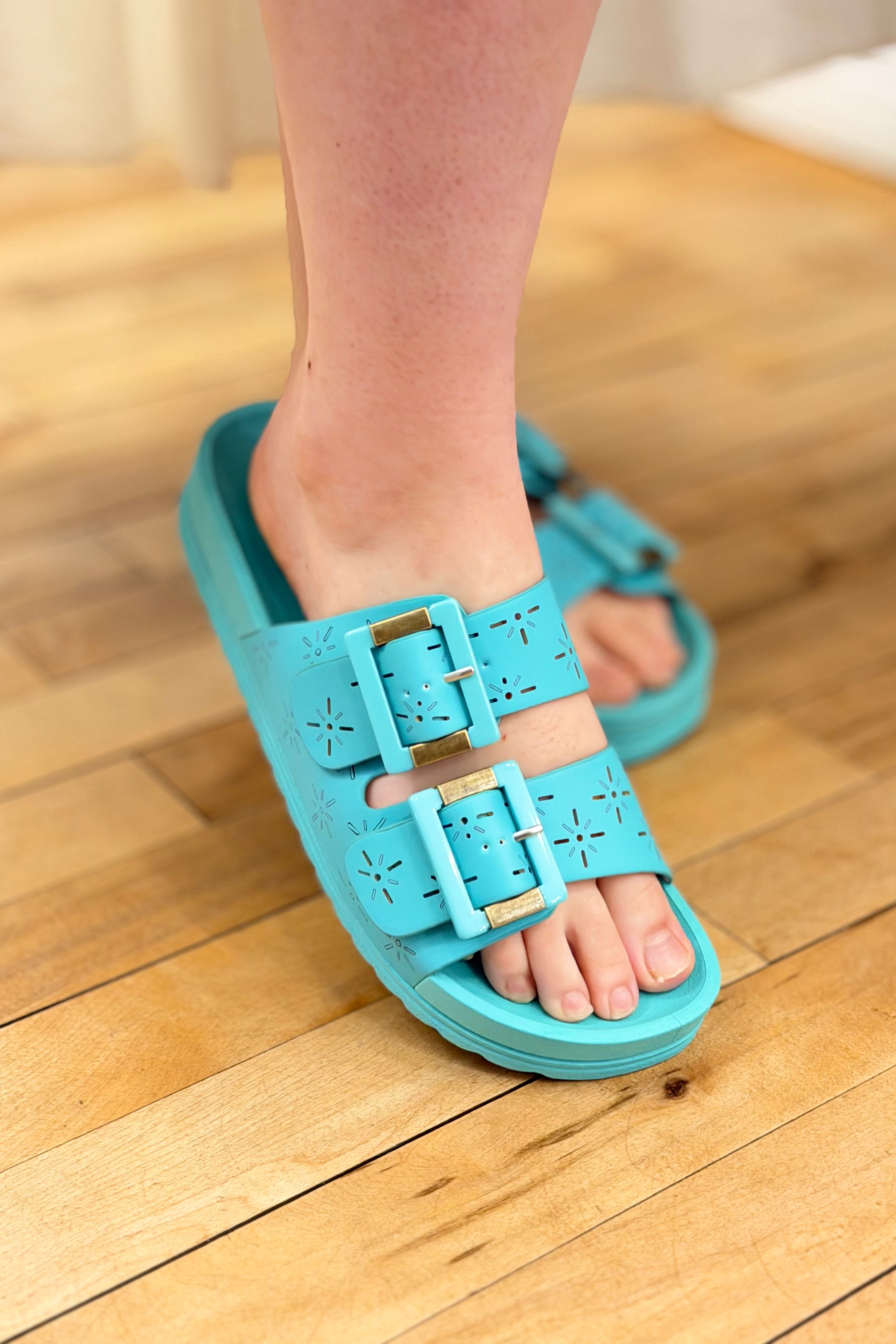 Grand Cayman Sandal - Aqua