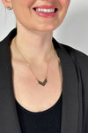 Metallic Arrow Pendant Necklace - Gold