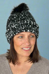 Fur Lined Beanie Pom Multicolor