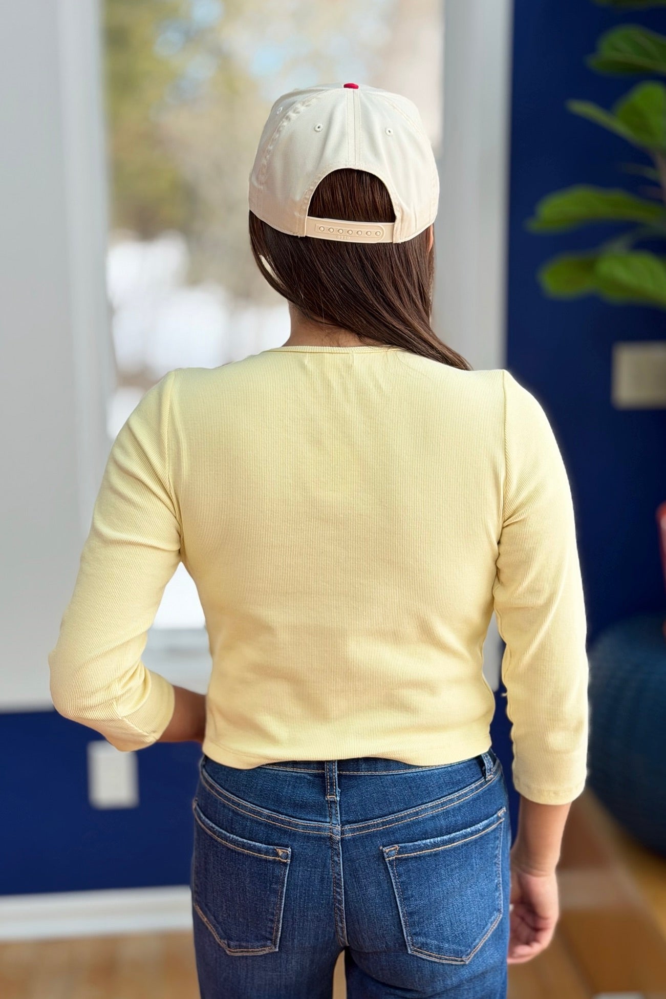 Button Down Cardigan - Lemon