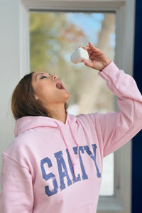 Varsity Pink Salty Graphic Hoodie