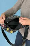 Nylon Crossbody Bag - Flower