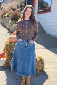 HW Lasso Denim Skirt