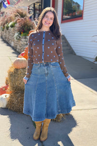 HW Lasso Denim Skirt