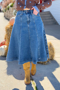 HW Lasso Denim Skirt