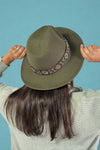 Fedora Jazz Hat - Army Green