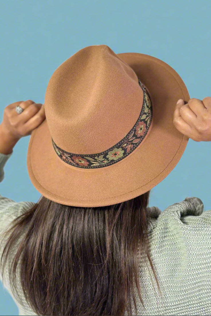 Fedora Jazz Hat - Khaki