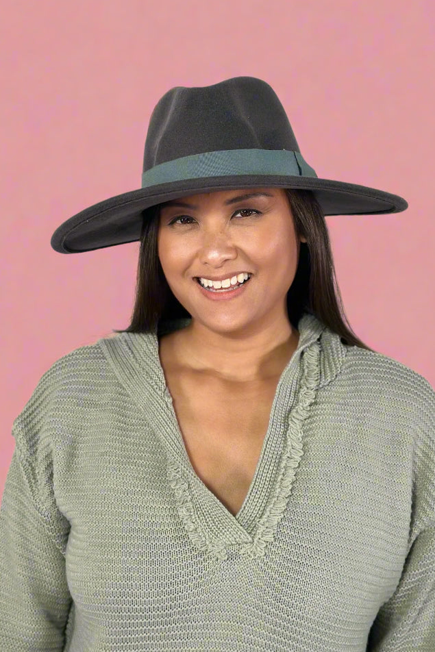 Jazz Brim Hat - Dark Grey