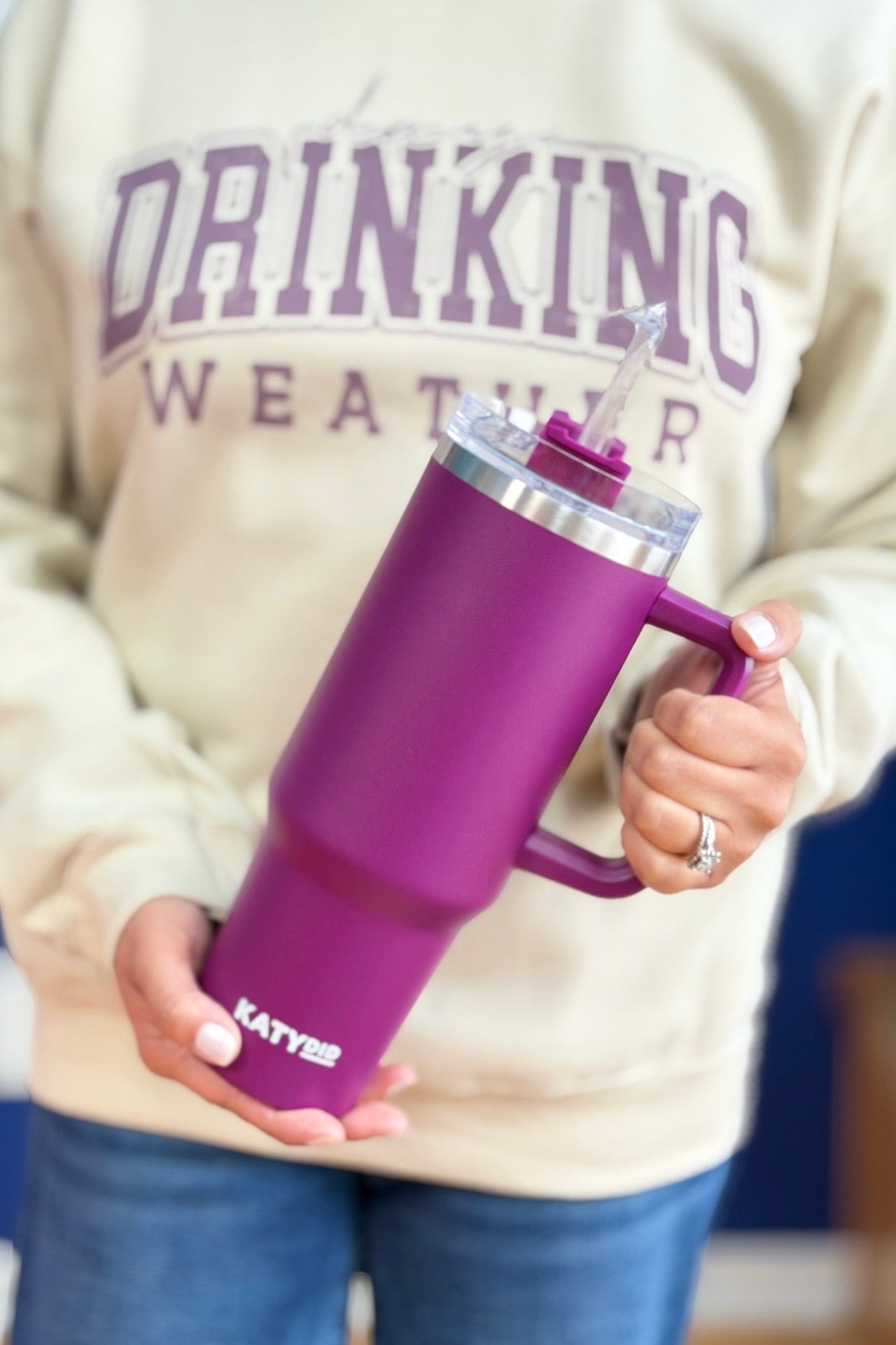 Plum Drink Tumbler 40oz