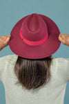 Jazz Brim Hat - Wine