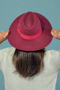 Jazz Brim Hat - Wine
