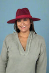 Jazz Brim Hat - Wine