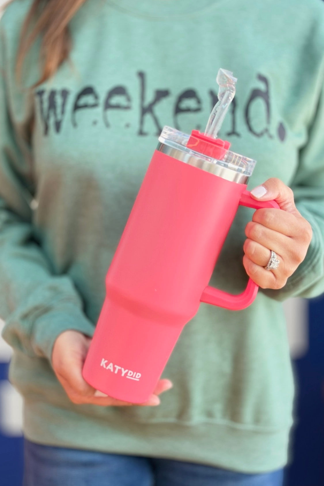 Hot Coral Tumbler 40oz