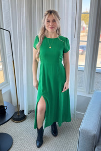 Open Back Maxi Dress - Kelly Green