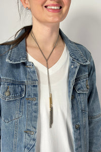 ReStrung Jewelry - Moxie Necklace Silver