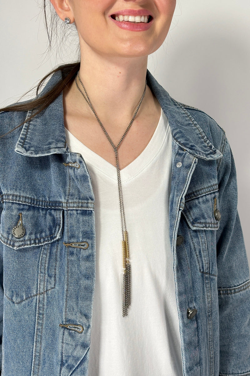 ReStrung Jewelry - Moxie Necklace Silver