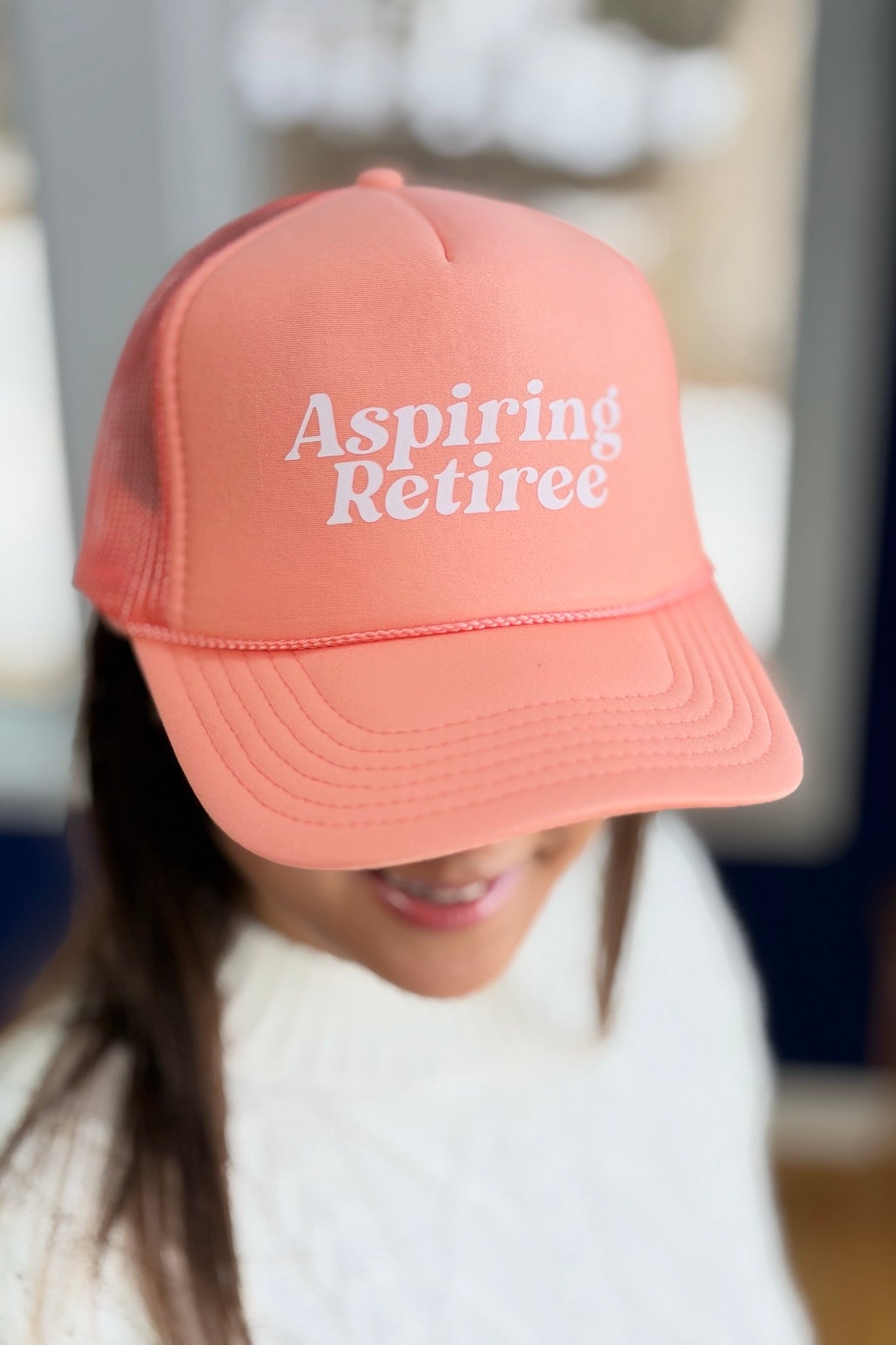 Aspiring Retiree Foam Trucker - Coral