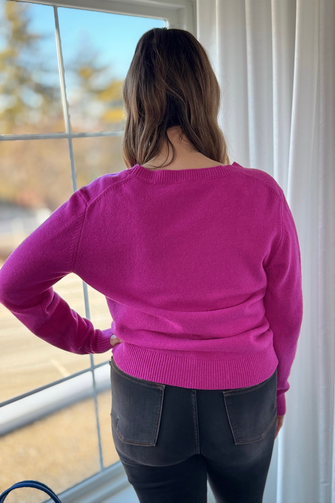 Floral Embroidered Pixel Knit Sweater