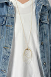 ReStrung Jewelry - Backstage Pass Necklace Gold