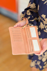 Cadence Buckle Wallet/Clutch - Pink