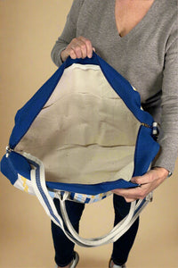Coaster Stripe Weekender Bag Blue
