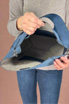 Ann Square Tote - Blue