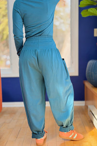 Relaxed Harem Pants - Teal