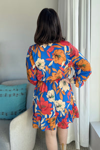 Mirabelle Twisted Front Dress - Royal