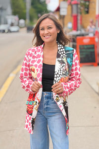 Italian Pop Art Print Blazer