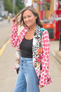 Italian Pop Art Print Blazer